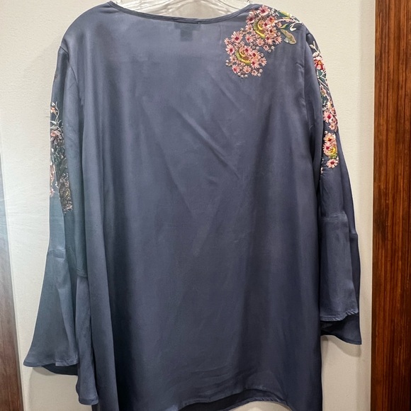 Sundance Embroidered Cupro Blouse - Picture 2 of 5